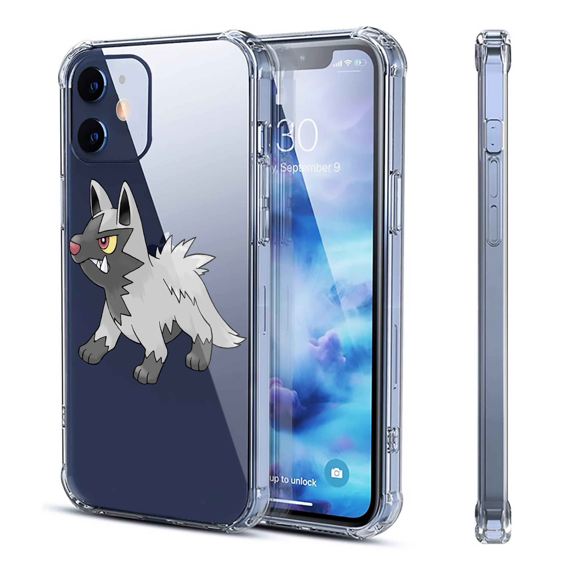 （画像用） ポケットモンスター Pokémon 【iPhone 12シリーズ対応】透明スマホケース（クリアソフトケース）